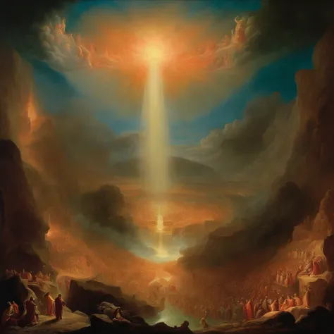 The Last Judgement in the style of British artist John Martin