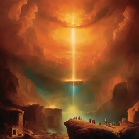 The Last Judgement in the style of British artist John Martin