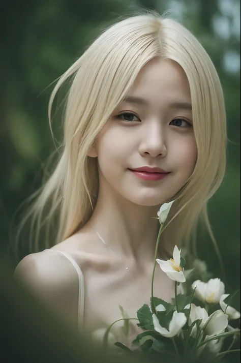 photorealistic:1.4,(flower filed),Poetic lens,obscure light and shadow,aestheticism,brooding,emotional depth,supernatural,1girl,solo,Neck,enchanting elegance, atmospheric depth, naturalistic representations, harmonious composition, looking at viewer, sharp...