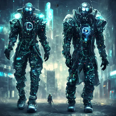 Cyber punk futuristic man where you awesome look awesome dress awesome headphone helmet ideas very hard shoes