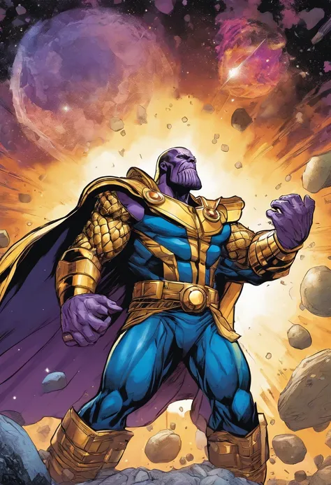 Thanos with infinity gauntlet