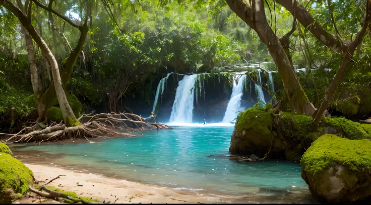 Caribe, Reggae, ilha, - Warrior Creek, 8k, hi definition, Natureza, Roots of music, raizes de arvores, Trees with exposed roots. Sim. mestre, velho regueiro com dreads cores reggae,