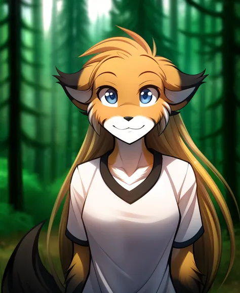 mike-twokinds, mike, twokinds, by tom_fischbach,, (best quality, masterpiece:1), solo, furry female anthro, blue eyes,long hair,...