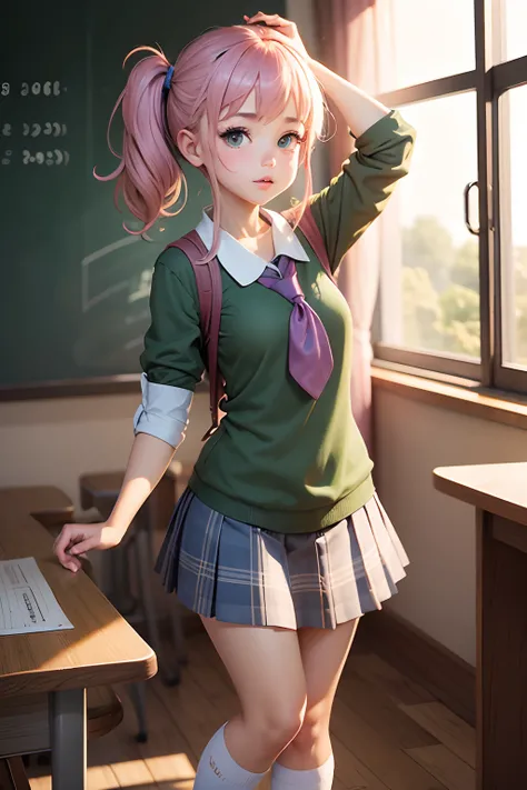 cartoon onion schoolgirl