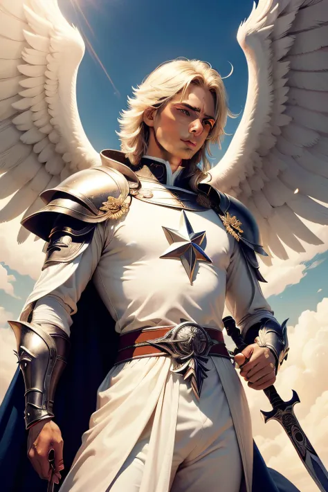 anjo, miguel, espada, armadura, angelical, alto, Prince of the Heavens, King of Protection, arcanjo miguel, arcanjos, asas, espada flamejante