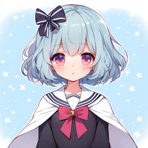 anime girl with blue hair and sailor costume bow, anime moe art style, anime style portrait, cute anime style, anime style. 8k, ...