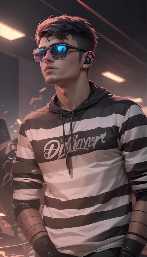 Change Background Cyberpunk Handsome Boy, Realistic Face , 8k, Realistic