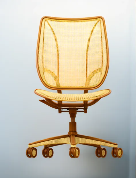 woven rattan chair , best quality, render by UE4, (Hyper detail:1.4)