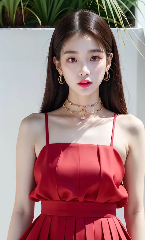 korean woman with a choke and a flowered top, ulzzang, jossi of blackpink, blackpink jennie, roseanne park of blackpink, frilled blooming collar, portrait jisoo blackpink, jinyoung shin, sun yunjoo, taejune kim, jisoo from blackpink, belle delphine, wearin...