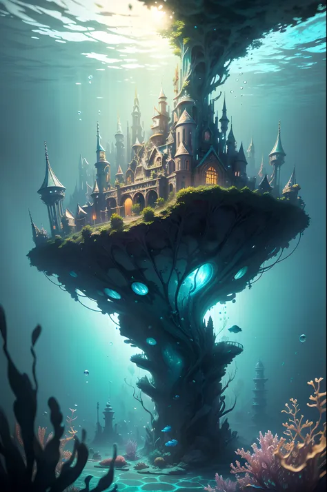 ((Need)), ((tmasterpiece)), (A detailed))，marvel universe，Beautiful city of Atlantis，Colorful underwater kingdom，Futuristic underwater city，Futuristic technology，Alien technology，Amazing sea creatures，Future cyberpunk，Surreal dreams，Surrealist art fantasy ...