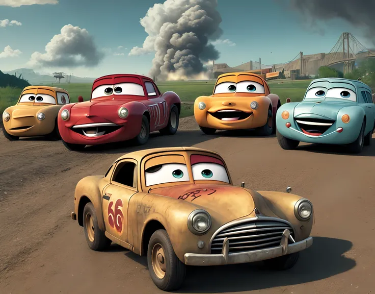 Cars movie in world war 2