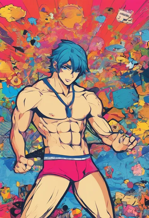 Anime hot boy underwear