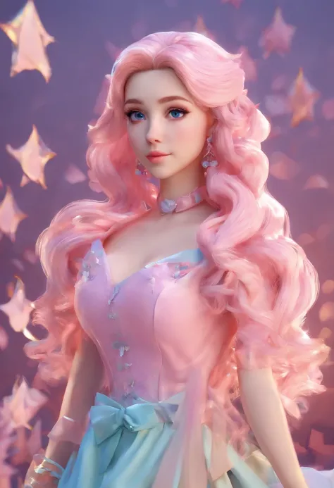 Belle delphine, melhor qualidade, cabelo rosa, soft-lighting