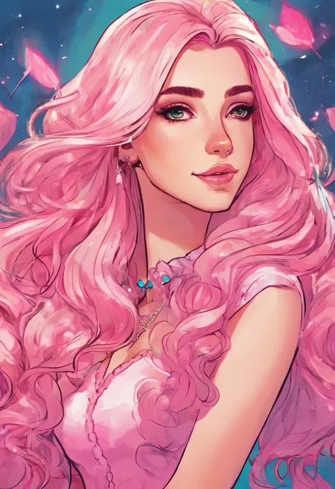 Belle delphine, melhor qualidade, cabelo rosa, soft-lighting