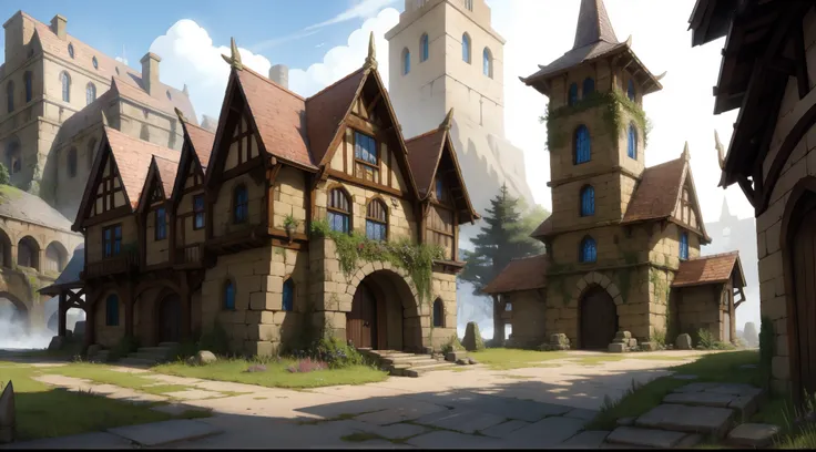 fantasy guild building