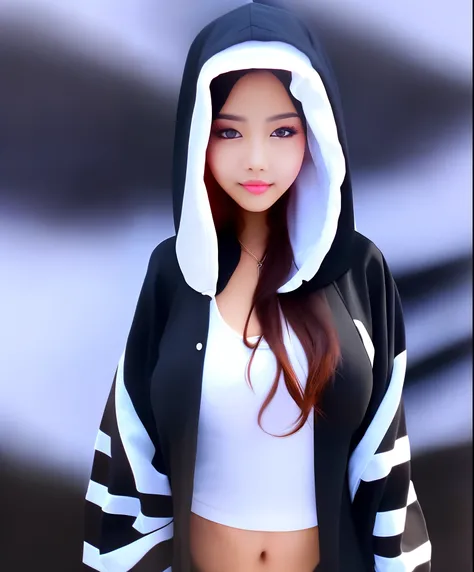 ebony female angel wearing white robe nebula background 
a close up of a person wearing a black hood and a black hoodie, face is wrapped in a black scarf, clothed in hooded, wearing a dark hood, cloaked woman assassin, black hood, detailed face of an arabi...