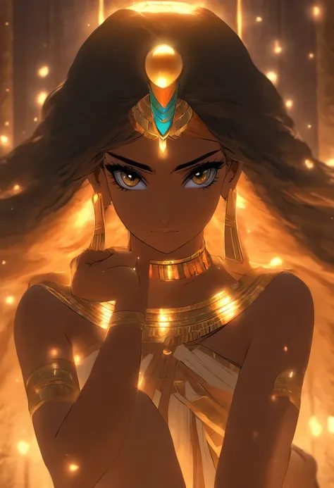 (((NUT)) best quality, ultra-high resolution, 4K detailed CG, master piece, woman, Goddess of the night, night, Egyptian clothing, EGYPTIAN mythology, desert, horn, aesthetics, ((full body)), standing , Beautiful image, centered