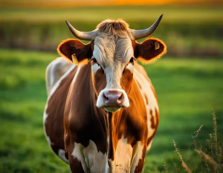 cow on the farm