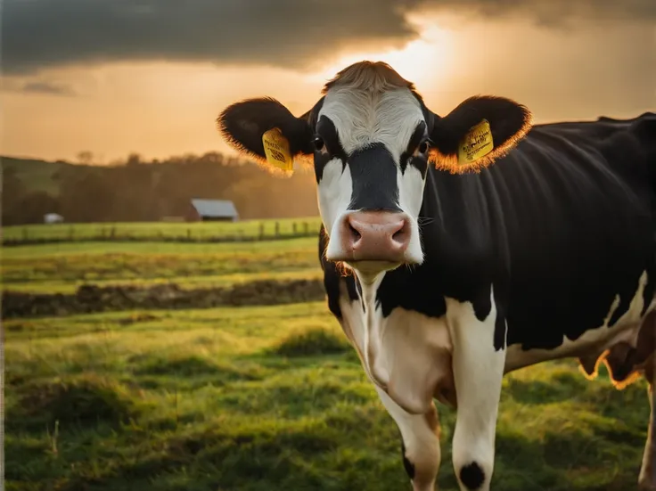 cow on the farm