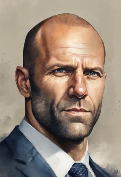 Jason Statham, Foto retrato, Directed by: Drew Tucker, Directed by: Adam Marczyński, Directed by: Alexandre Kucharsky, Directed by: Gavin Nolan, Surrealismo 8K, Directed by: Jason Felix, Yuri Shwedoff e Tom Bagshaw, arte ilustrativa, Estilo Erik Johansson