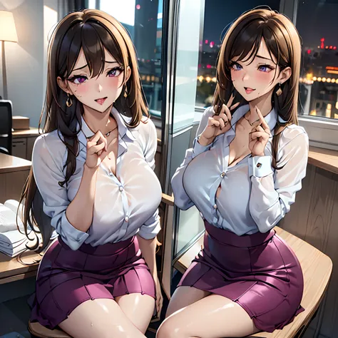 (masutepiece, Best Quality),NSFW,
1girl in, Sitting, Looking Up, (Close-up Face:1.1),
Break Girl, Female President、A MILF, Business Girl、In the office、Tears, blush, embarrassed, (Open mouth:1.1), (Saliva:1.2), (saliva trail:1.4), (Closed eyes:1.1), Tongu...