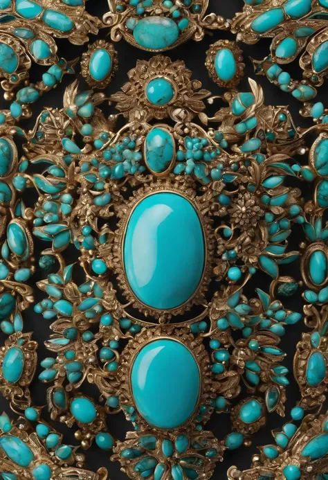 Turquoise bracelet，Product design drawings