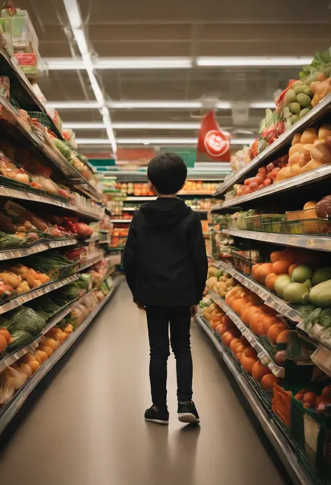 Black-haired boy，supermarket，Snapped，Armageddon