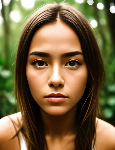 woman,Jungle,, RAW candid cinema, 16mm, color graded portra 400 film, remarkable color, ultra realistic, textured skin, remarkable detailed pupils, realistic, visible skin detail, skin fuzz, dry skin, shot with cinematic camera