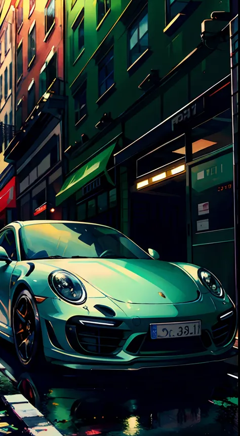 Porsche 911 Turbo S, ((Green))