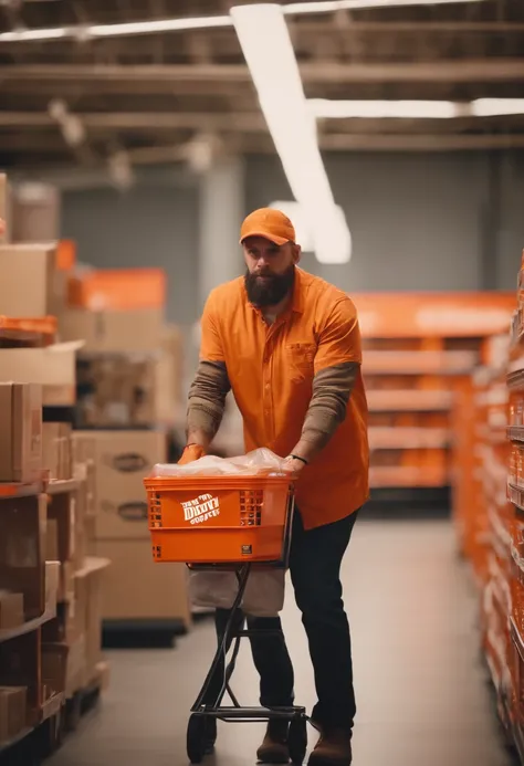 guy getting caught stealing from home depot