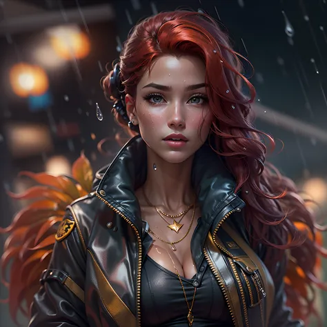 Kim Possible looks stunning in her tropical maid outfit. The outfits intricate details, rendered with realistic textures and reflections, stand out. The raindrops on Kims jacket are so intricately rendered that you can almost feel them. The reflections on ...