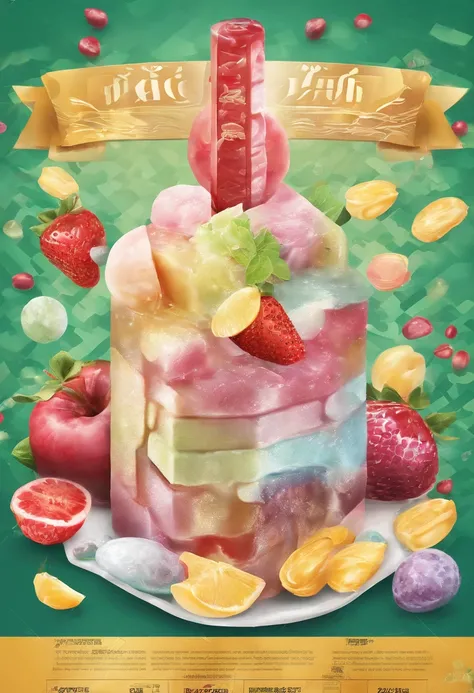 Publicidad para venta de gelatina mosaico