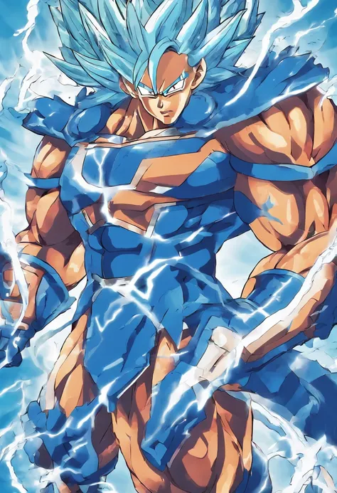 Blue muscular beastman appearing in Dragon Ball Super