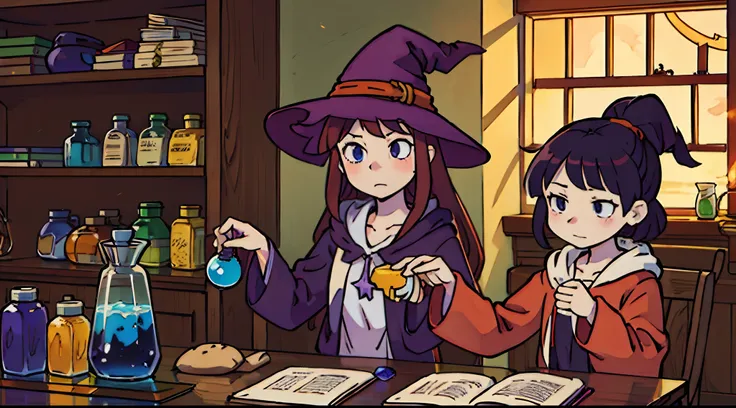 Anime shoujo，The witch is refining potions threads