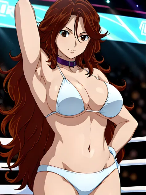 hug, Elegant lady, (upper body only), anime style: 1.8, anime drawing, ultra detailed face, ultra detailed body, 4k, Sumergai Lee Noriega, (standing), best quality, anime style, hires, highest definition, digital blending, bold drawing lines, ((wwe diva), ...