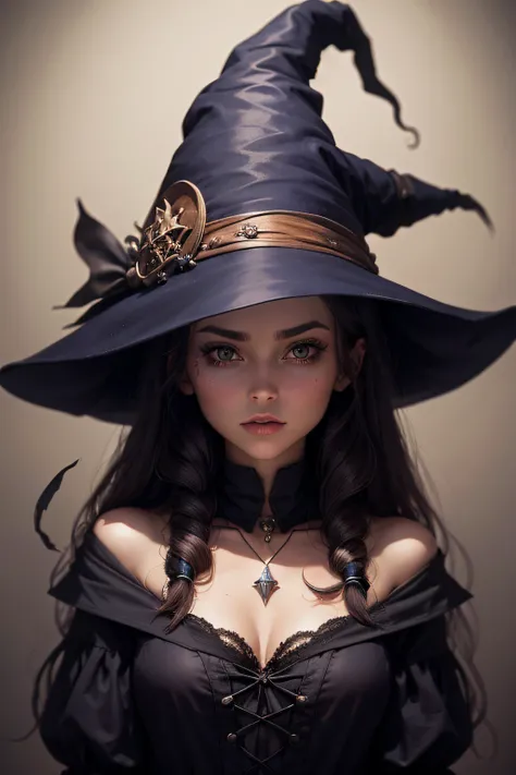 witch with a hat of a witch