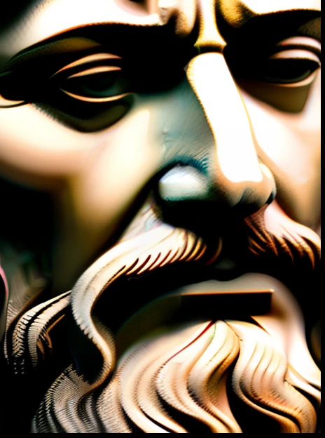 a close up of a statue of a man with a beard, stoicism, stoic, stoic face, stoic pose, stoic and calm, stoic facial expression, godlike and stoic, stoic attitude, roman emperor, ancient rome man, an ancient male bearded face, inspired by Pietro Testa, fayu...