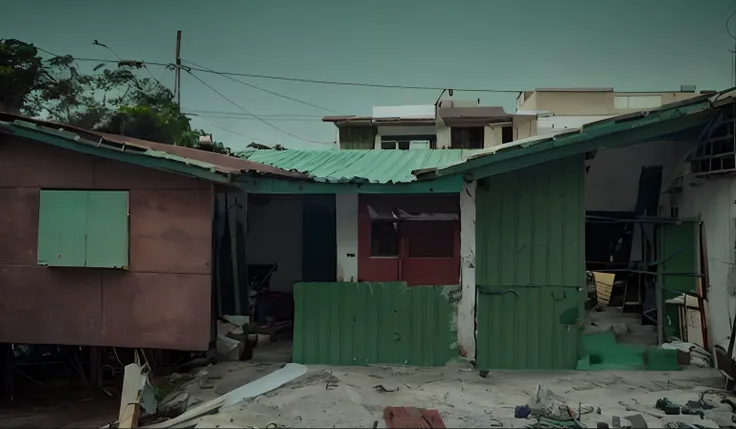 There is a green building with a red roof and a brick wall, Directed by: Willian Murai, Directed by: Samuel Silva, Directed by: Emerson Silva, casa completa, Directed by: Leo Valledor, by Rodolfo Amoedo, Directed by: Felipe Seade, Directed by: Nadir Afonso...