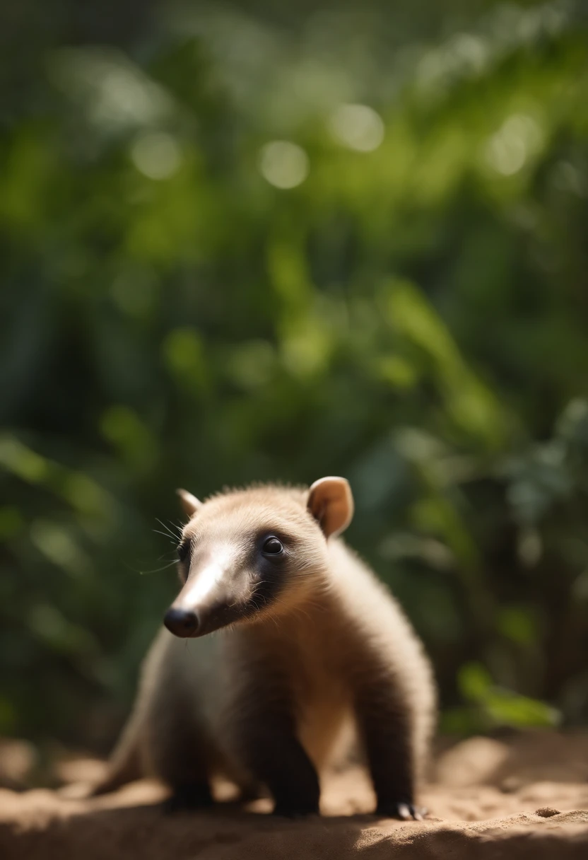 (CBZBB:1.25), ((anteater)),CBZBB,fofo, pequeno, baby, Beautiful, arte de fantasia, arte desviante, Artstation on trend, arte digital, circunstanciado, Realistic, Humanoid, character, tiny, Cinematic Shot, Cinematic portrait of the anteater, Cute character ...