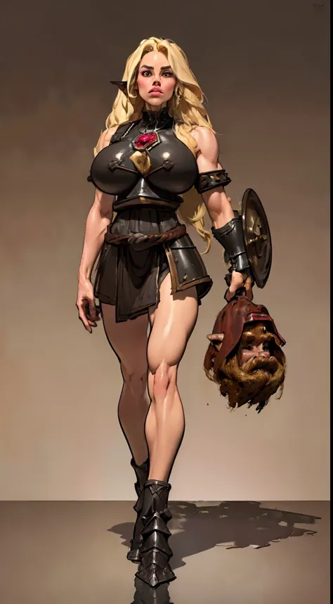 8k ((short body:1.5))((full body view))((view from below:1.5)),(large eyes:1.3), (long hair:1.4), defined cheekbones, (((female dwarf:1.5))), ((the pit style:1.4))((medieval armor:1.6)) ((rusty shoulder armor:1.4))detailed face:1.5), pale skin,(puffy lips:...