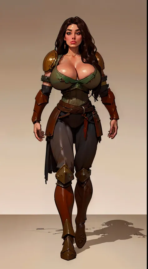 8k ((short body:1.7))((full body view)),(large eyes:1.3), (long hair:1.4), defined cheekbones, (((female dwarf:1.5))), ((the pit style:1.4))((medieval armor:1.6)) ((rusty shoulder armor:1.4))detailed face:1.5), pale skin,(puffy lips:1.5) (pale skin:1.6) ((...