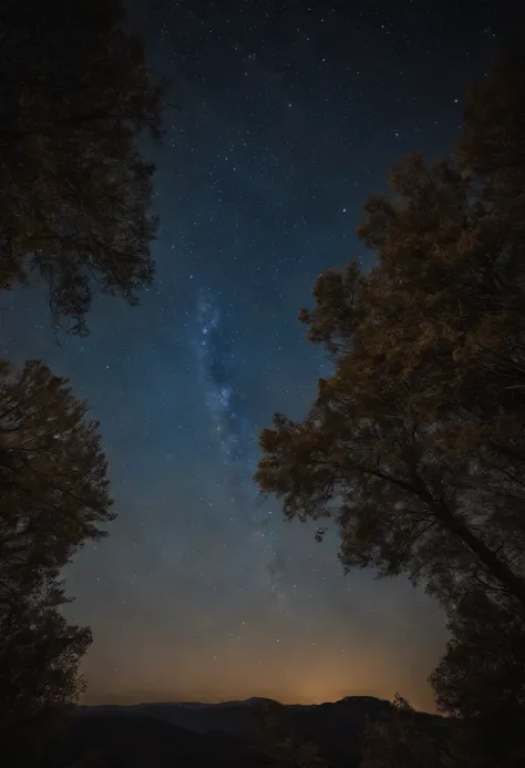 Starry Sky Romantic Blue Galaxy