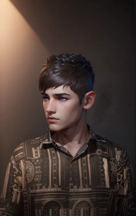 Boy 3D avatar with realistic face