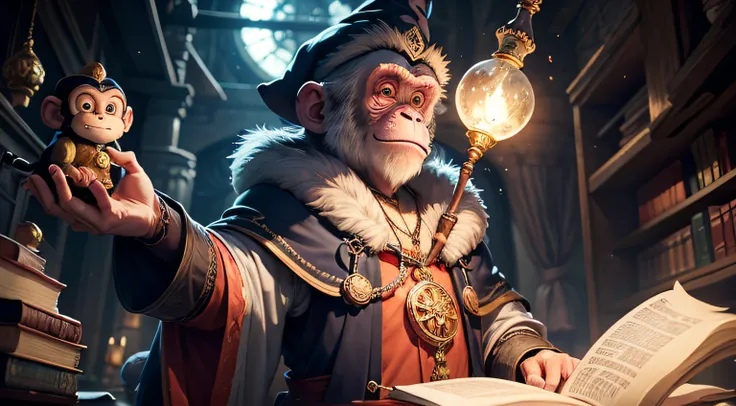 Monkey as a wizard