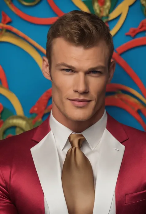 Aletta Ocean naked with Alan Ritchson in a suit