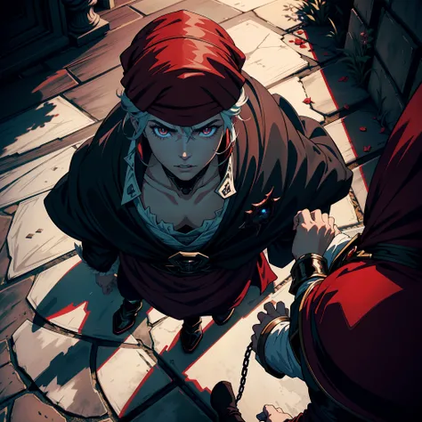 Castlevania Shadow Lord Hyper Realistic Super Detailed Dynamic Shot Masterpiece Cinematic Scenes Epic Movie Legendary Lord Dracula Child in His 10 Years Old Happy Playing With Children Arab with Red Turban Black and White Line Art