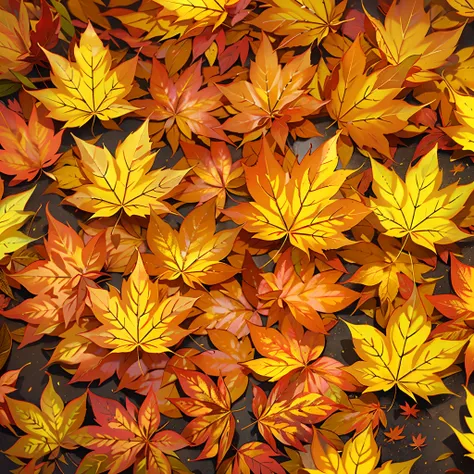 autumn leaf, maple leaf, close shot on an anime eyes, super detail eyes, yellow orange eyes, shiny eyes, (best quality,4k,8k,hig...