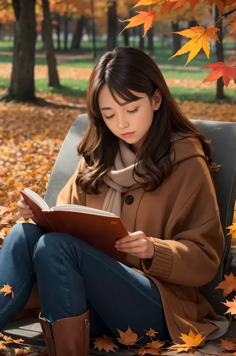 RAW image quality、8K分辨率、Ultra-detailed CG footage、Autumn of reading