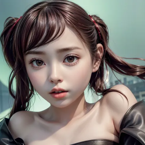 SFW, (Artistic Portrait:1.37), (Masterpiece:1.2, photorealistic:1.37), Brilliant Eyes with beautiful details、Lips with beautiful details、Very detailed face and eyes、has long eyelashes, {(Deep Red leather high collar|Hair Ribbons|Variety of hair colors)}, {...