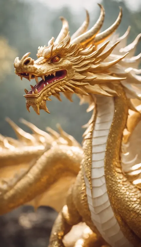 Golden Dragon Carrying Good Luck